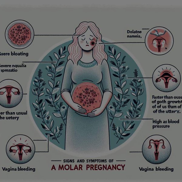 Quels sont les signes et symptômes d'une grossesse môlaire ?